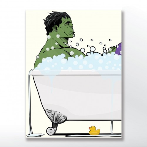 Hulk in the Bath Poster