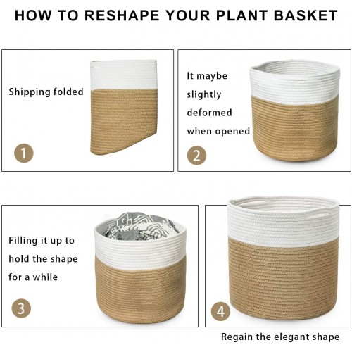 Natural Jute Plant Basket