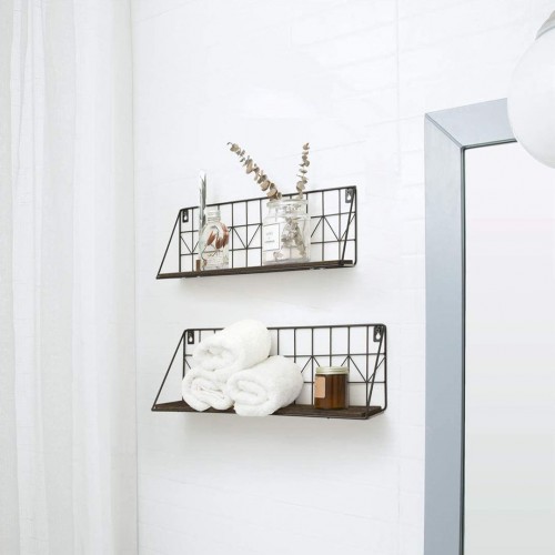 Rustic Floating Display Shelves