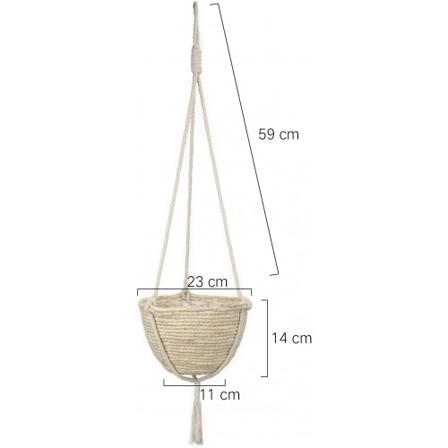 Natural Seagrass Hanging Planter