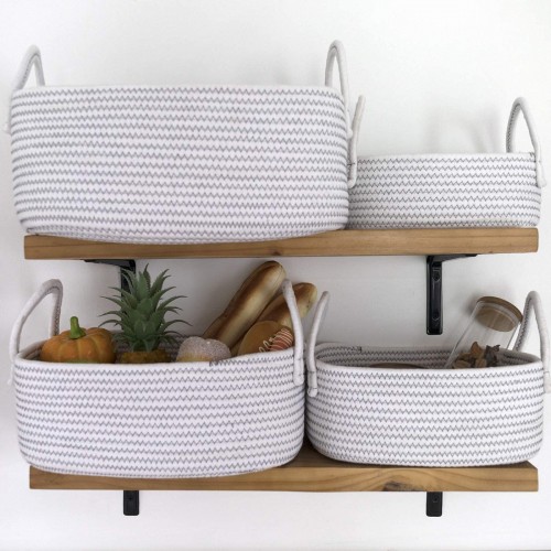 Stackable Baskets with Handles