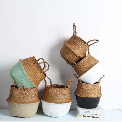 Woven Seagrass Belly Basket