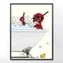 Spiderman In The Bath Poster