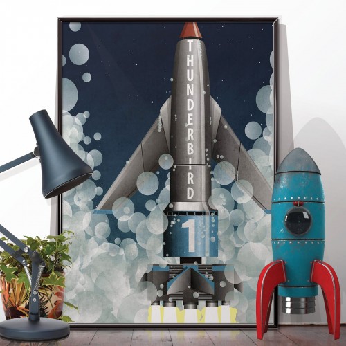 Thunderbird 1 Rocket Poster