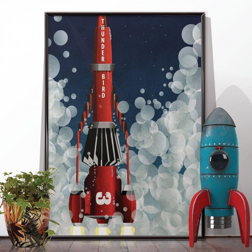 Thunderbird 3 Rocket Poster