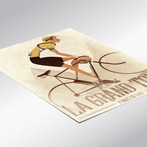 Tour de France Vintage Style Poster
