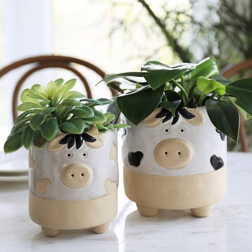 Cow Shaped Succulent Pots