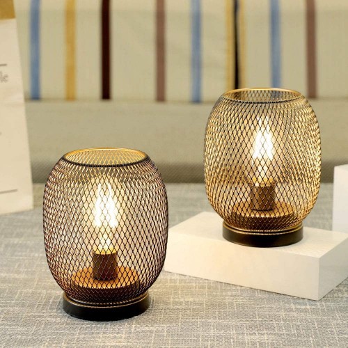 Round Cage Table Lamps