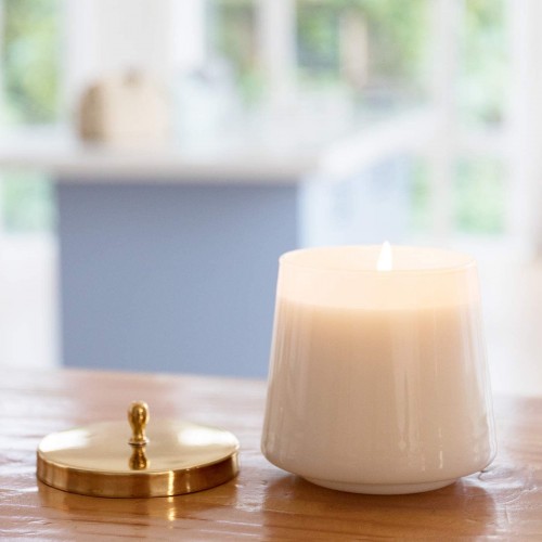 Scented Candle Oval Glass Jar