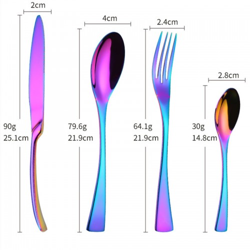 Colorful Stainless Steel Cutlery Set